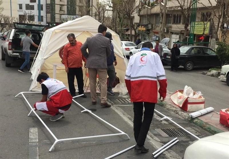 راه اندازی ایستگاه هلال احمر مقابل سازمان لیگ فوتبال برای دریافت یاری های مردمی