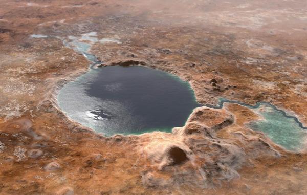 مریخ نورد پشتکار وجود دریاچه باستانی بزرگ در مریخ را تأیید کرد